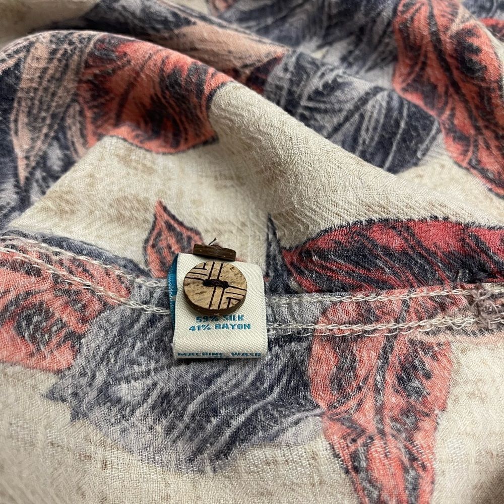 Caribbean Silk Blend Hawaiian Shirt Size XL - Picture 5 of 6